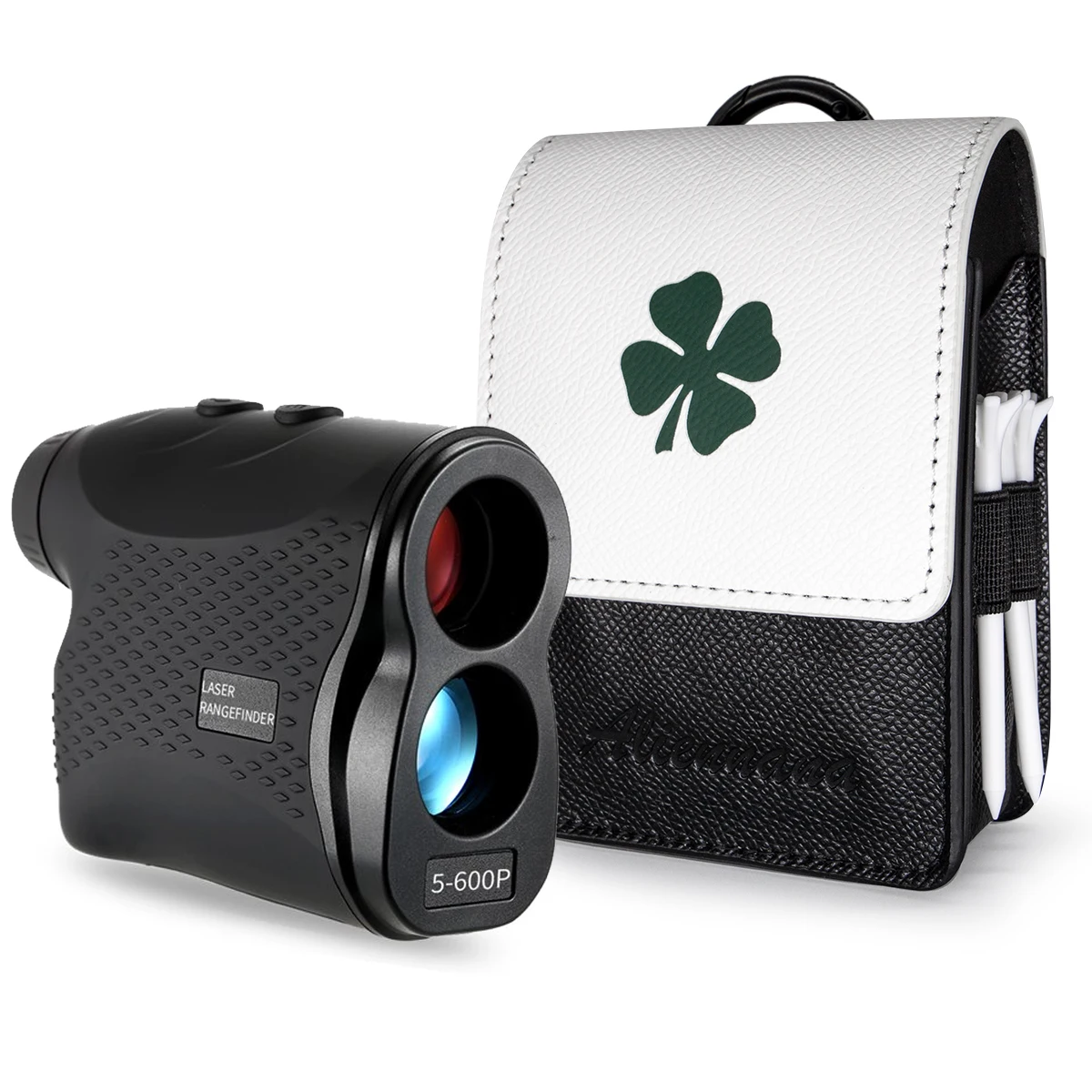 Funda para telémetro de golf de cuero de primera calidad para telémetro Universal Bushnell Callaway con soporte en T, clip para cinturón para la