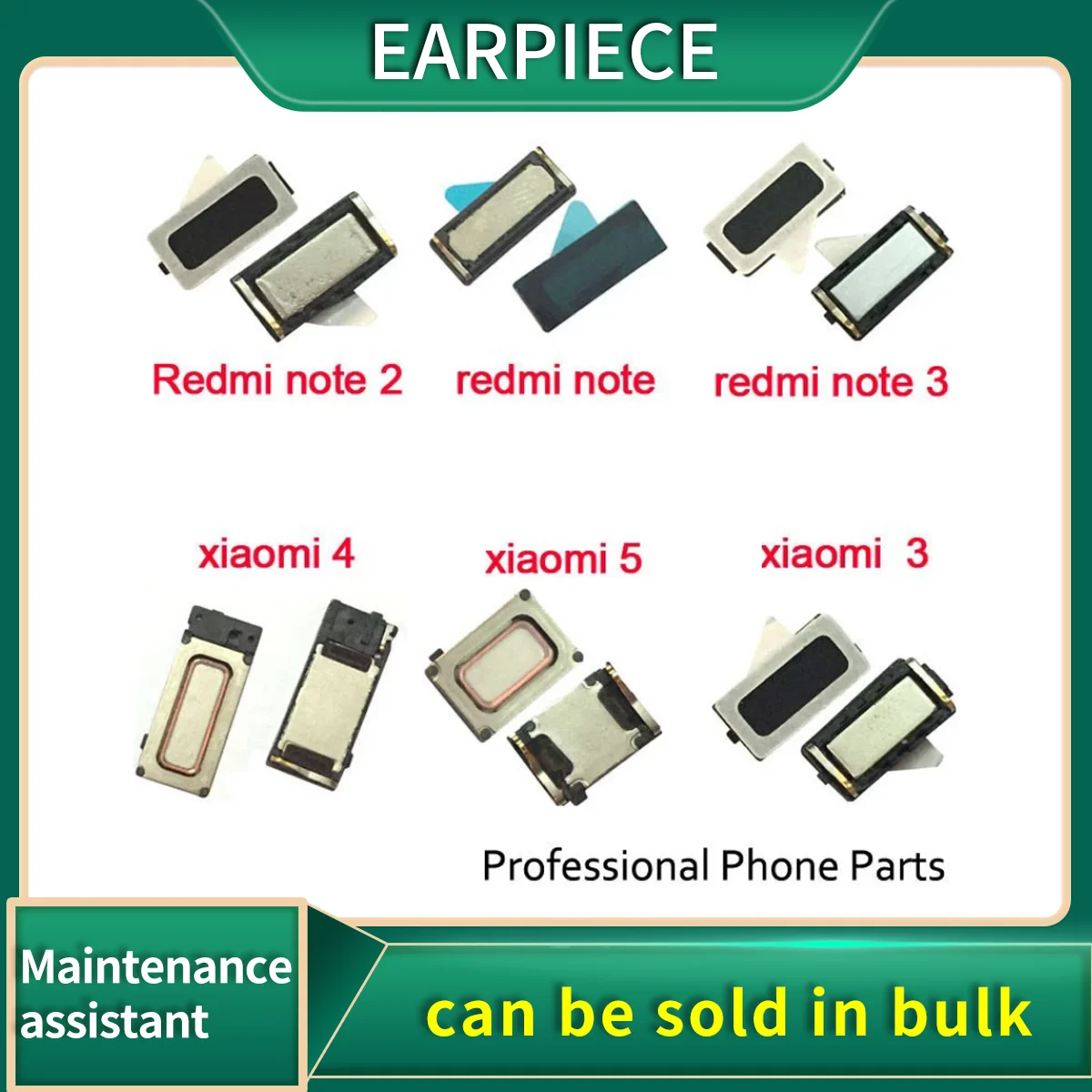 

Original Built-in Earphone Earpiece Ear Speaker For Xiaomi Mi 3 4 Mi5 5S Plus 6 6x Redmi Note 3 4 5 5A 6 7 Pro Repair Parts