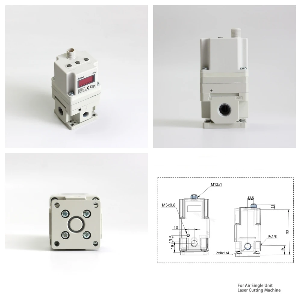 SMC ITV1050 ITV2030 ITV2050 ITV3050 Series Laser Cutting Machine Electro-Pneumatic Pressure Regulator Proportional Valve