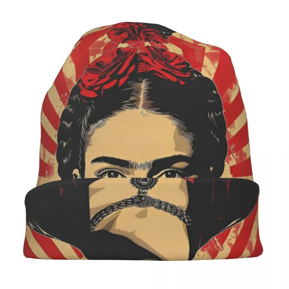 F-Frida K-Kahlo Mexico Skullies Beanies Hat Cool Unisex Outdoor Caps Warm Dual-use Bonnet