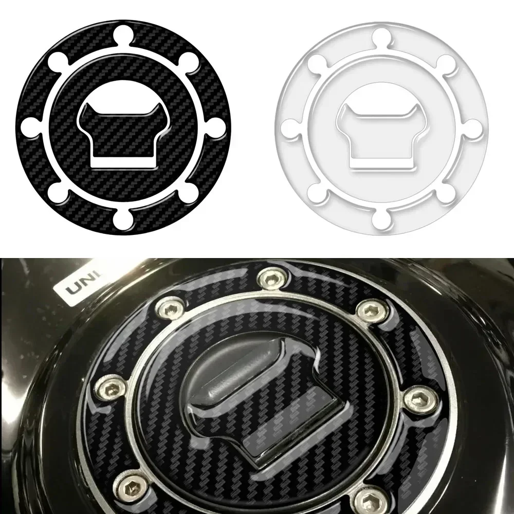 For Suzuki Models 1992-2003 GSXR 600 750 1000 GSX600F GSX750F(8 Holes) Motorcycle Fuel Cap Cover Decal Sticker 3D Carbon Look