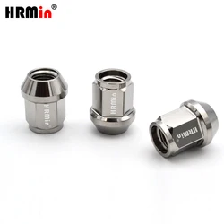 HRMin  Gr5 titanium cone seat wheel rim nut titanium nut M12x1.25x27mm 10.9 grade for Nissan,Greatwall,Geely,Subaru,Suzuki etc