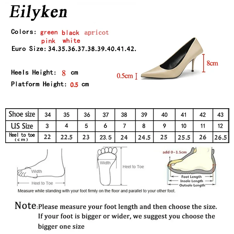 Eiyken Green High Heels Pumps Pointed Toe Slip On Women Sexy Prom Wedding Ladies Stripper 2024 New Shoes