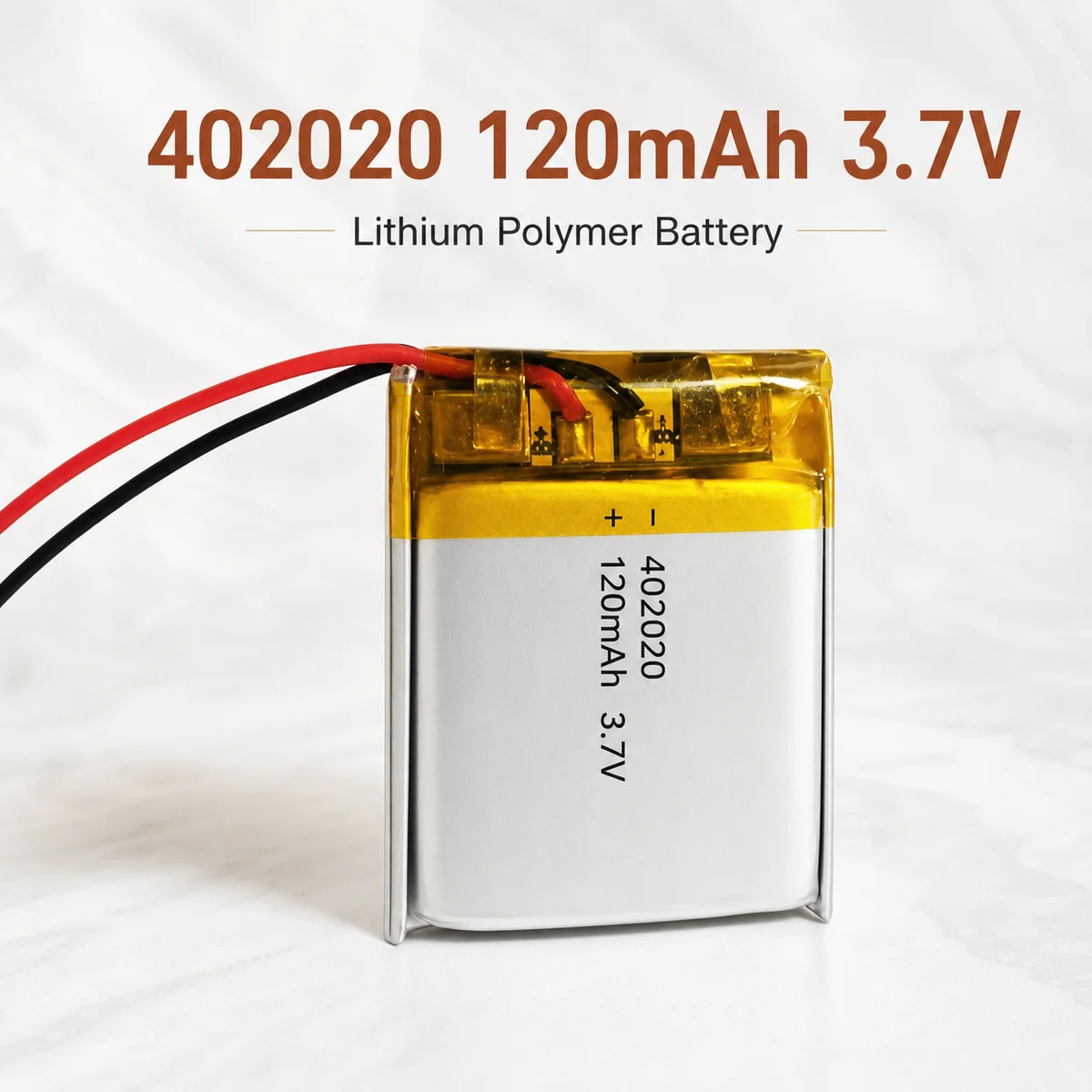 3.7V 120mAh LiPo Rechargeable Battery 402020 042020 for Cordless Phone Walkie Talkie Bluetooth Mouse Speaker