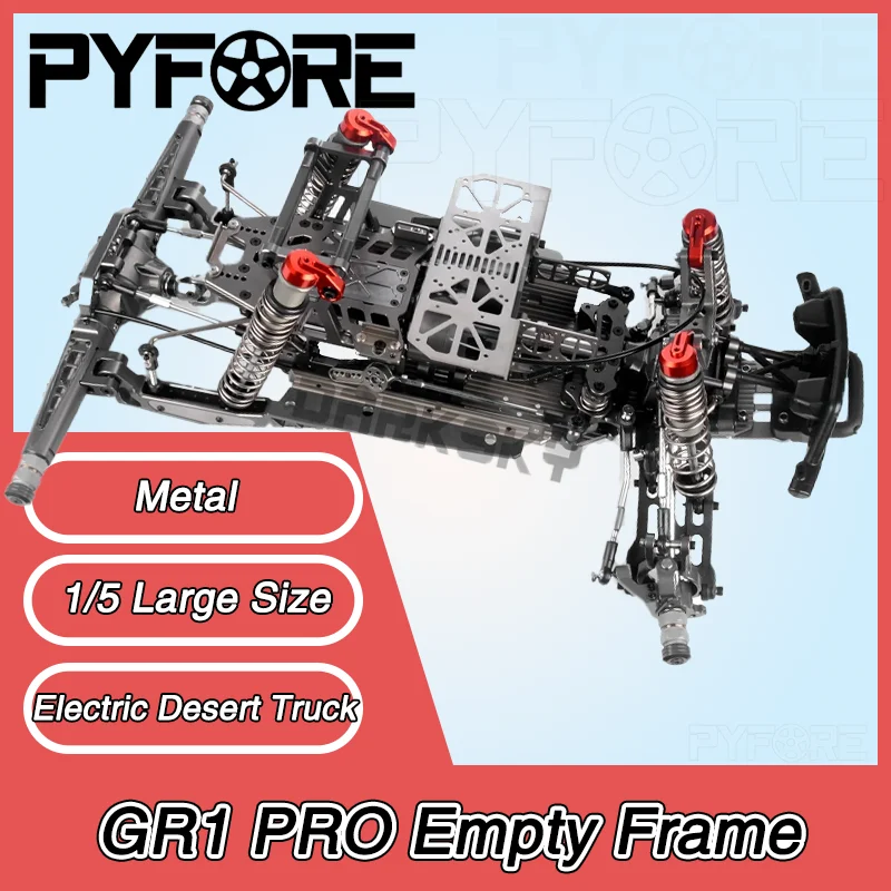 

GR1 PRO 1/5 Electric Remote Control Large Size Metal Desert Truck RC Cars Model Car, Empty Frame for Adult Children's Toys