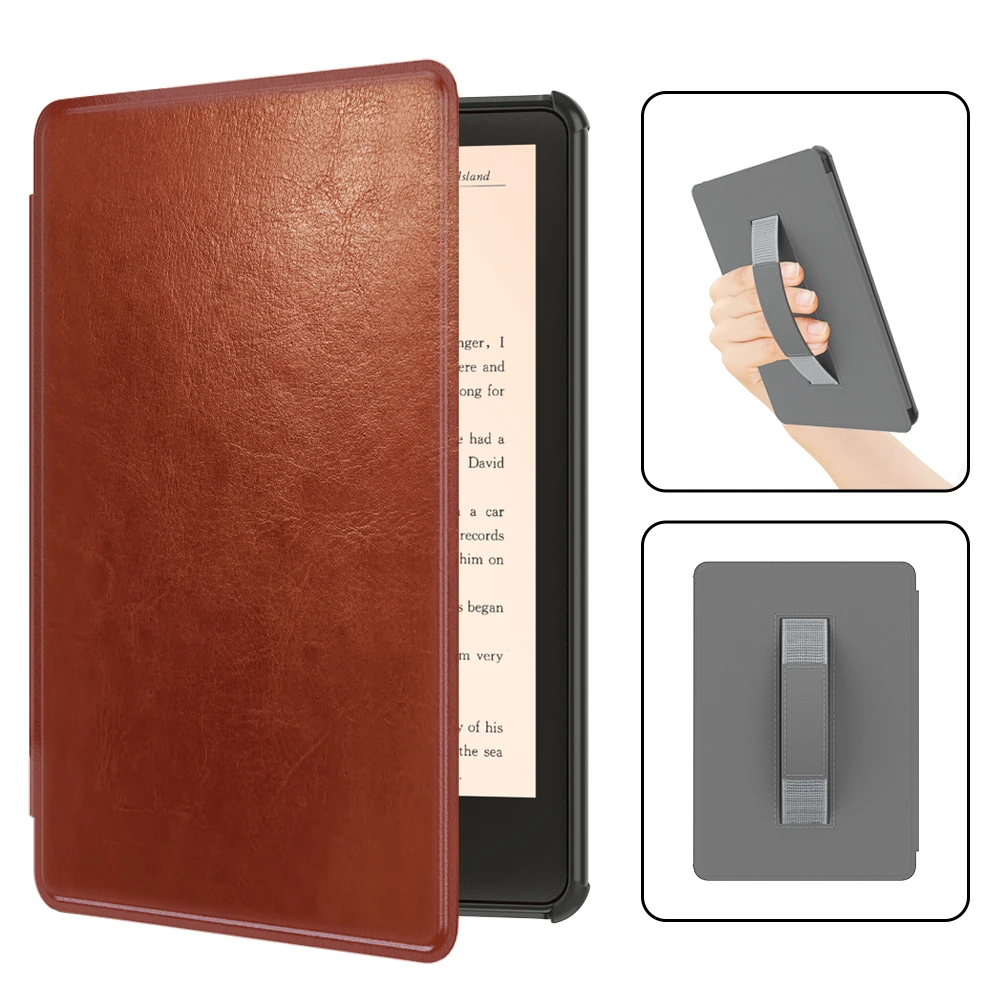 For Kindle Paperwhite 12th Generation 2024 Case 7 Inch PU Leather Stand Capa SA569P SA568B Auto Sleep Cover