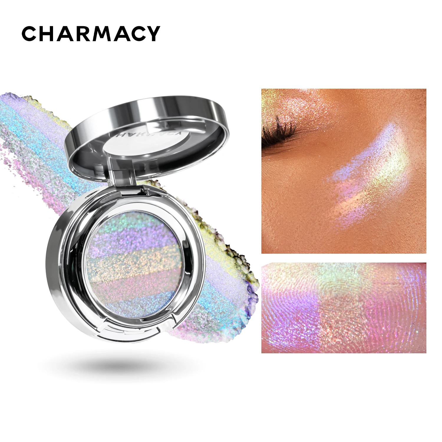 CHARMACY Rainbow Duochrome хайлайтер Новинка 5 цветов мерцающие многохромные долговечные тени для век Косметика Макияж для женщин