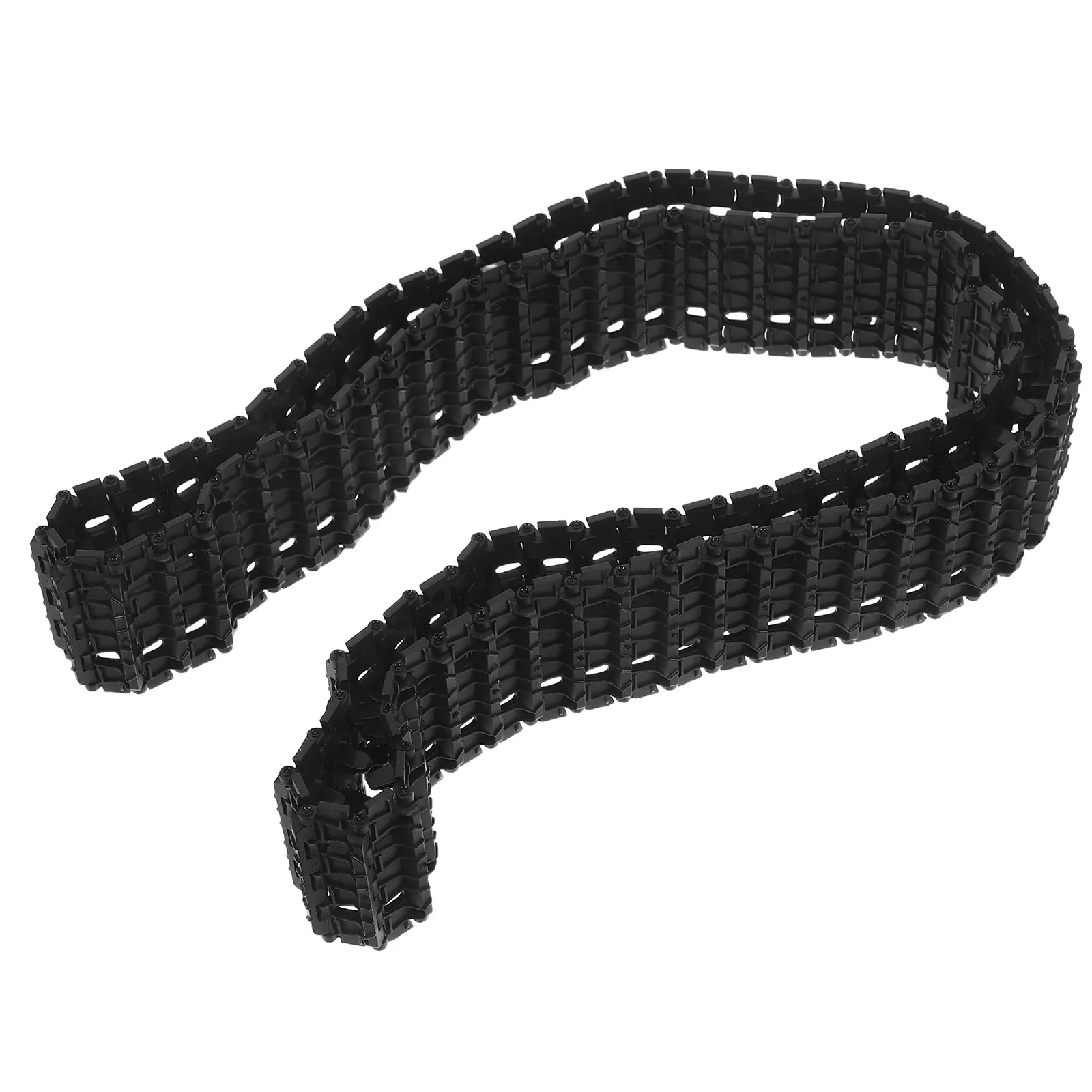 

Robot Tank Tracks Flexible Crawler Tread Heavy-Duty Chain Links for DIY Robotics Stem Learners Car Motorcycle Projects Smooth