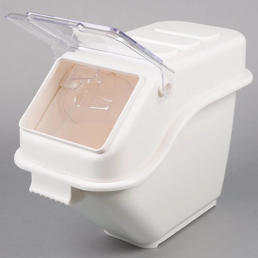 Kitchen Measurement White Flour Rice 21gl 27gl Ingredient Box Dispenser Plastic Food Storage Container Barrel