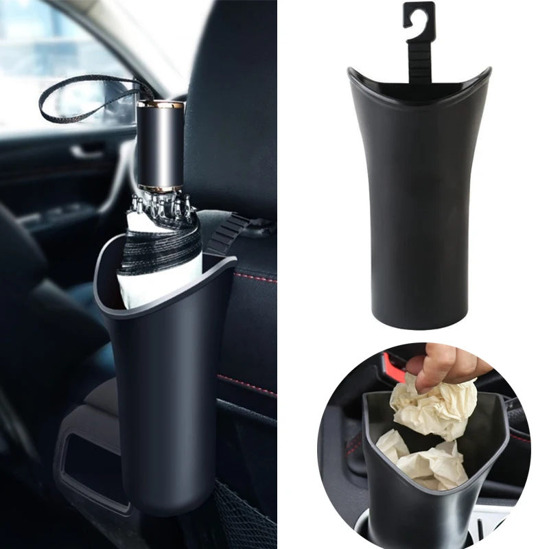 Car Umbrella Storage Bucket Waterproof Car Rear Seat Storage Box Umbrella Holder Trash Can Garbage Bin Auto Interior Accessories