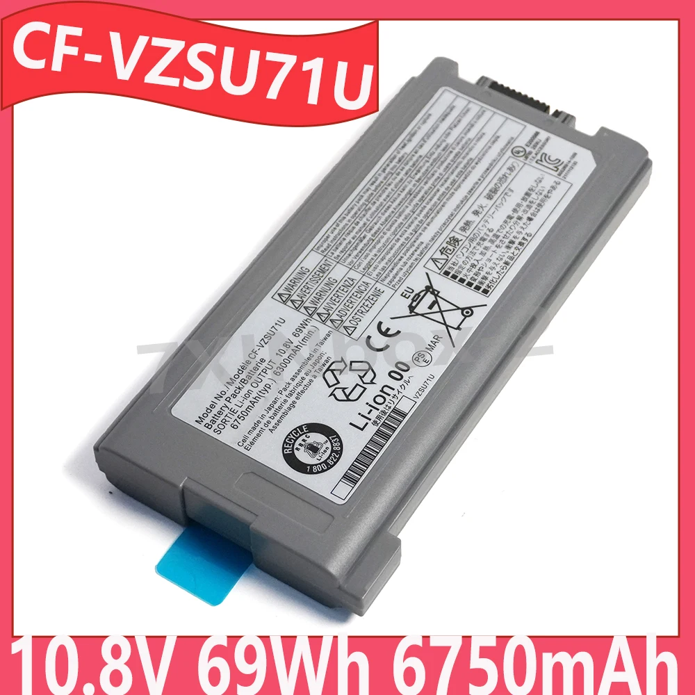 

CF-VZSU71U 10,8 В 69 Втч 6750 мАч Аккумулятор для Panasonic Toughbook CF-52 CF-53 CF-29 CF-30 CF-31 CF-VZSU46 CF-VZSU46A CF-VZSU46AU