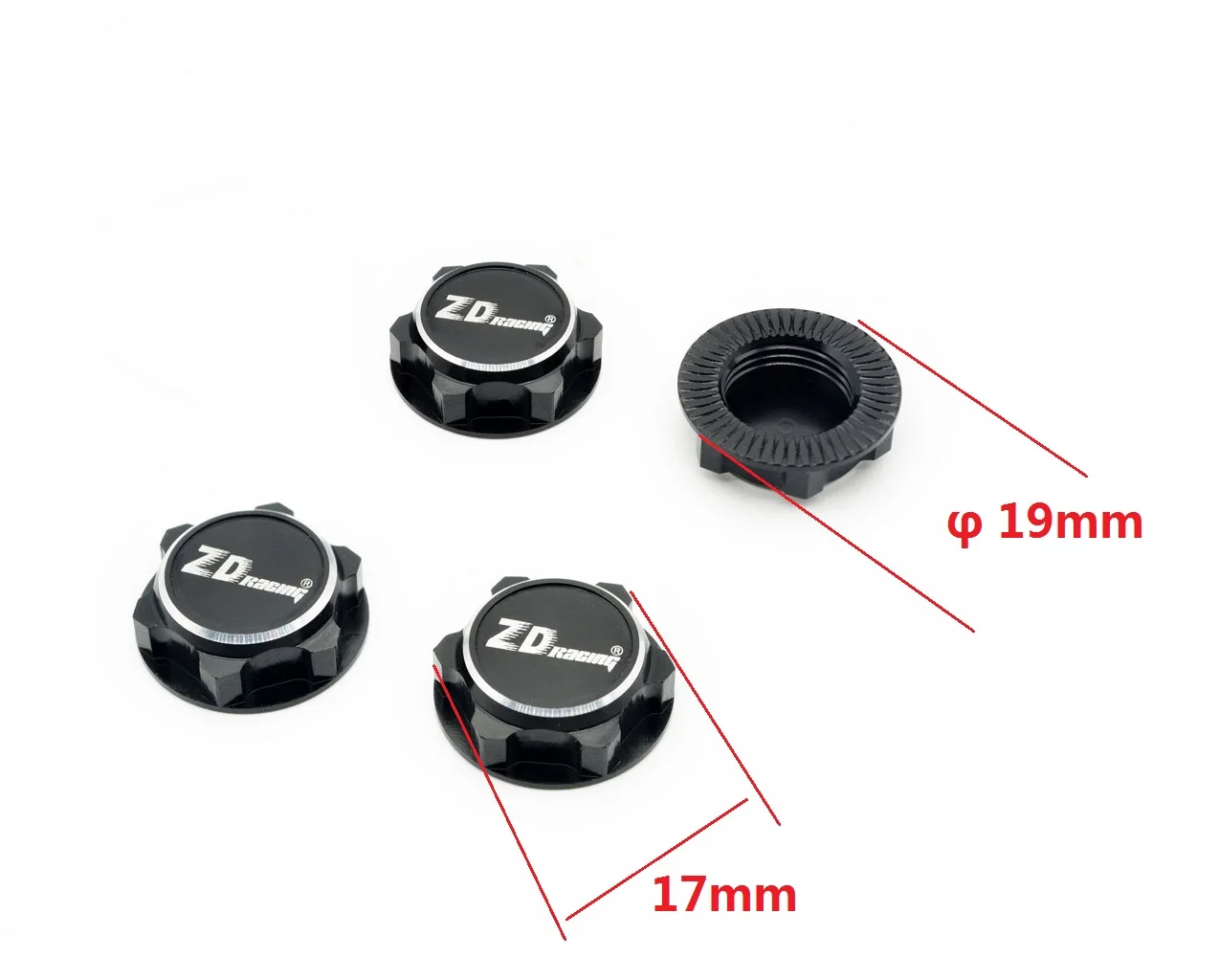 4pcs/set RC Car Aluminum 17mm Hex Wheel Nuts Dustproof Anti-Skid Non-slip for 1/8 Traxxas X-Maxx Summit E-Revo Buggy RC Truck