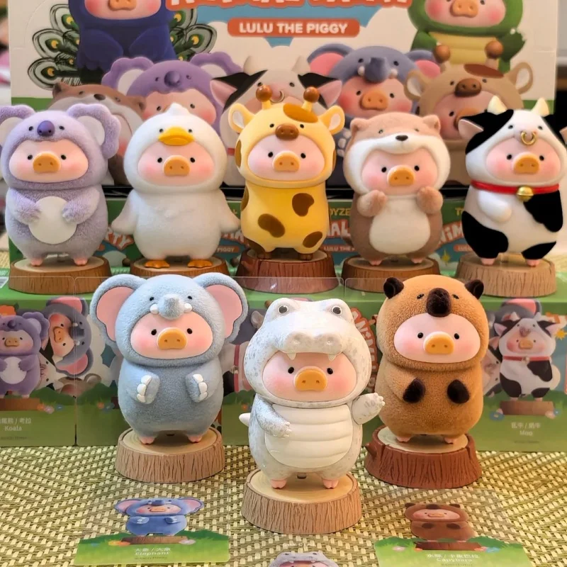 

Подлинное животное Lulu The Piggy Party Series слепая коробка Lulu Pig Action Figure Mystery Box Коллекционная модель игрушки подарок на день рождения