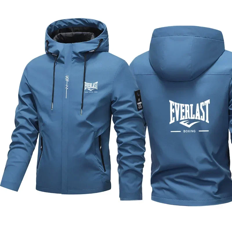 2026Men's Outdoor Casual Jacket Featuring a Brim Long Sleeves and Zipper Design with Windproof and Waterproof Properties Jackets