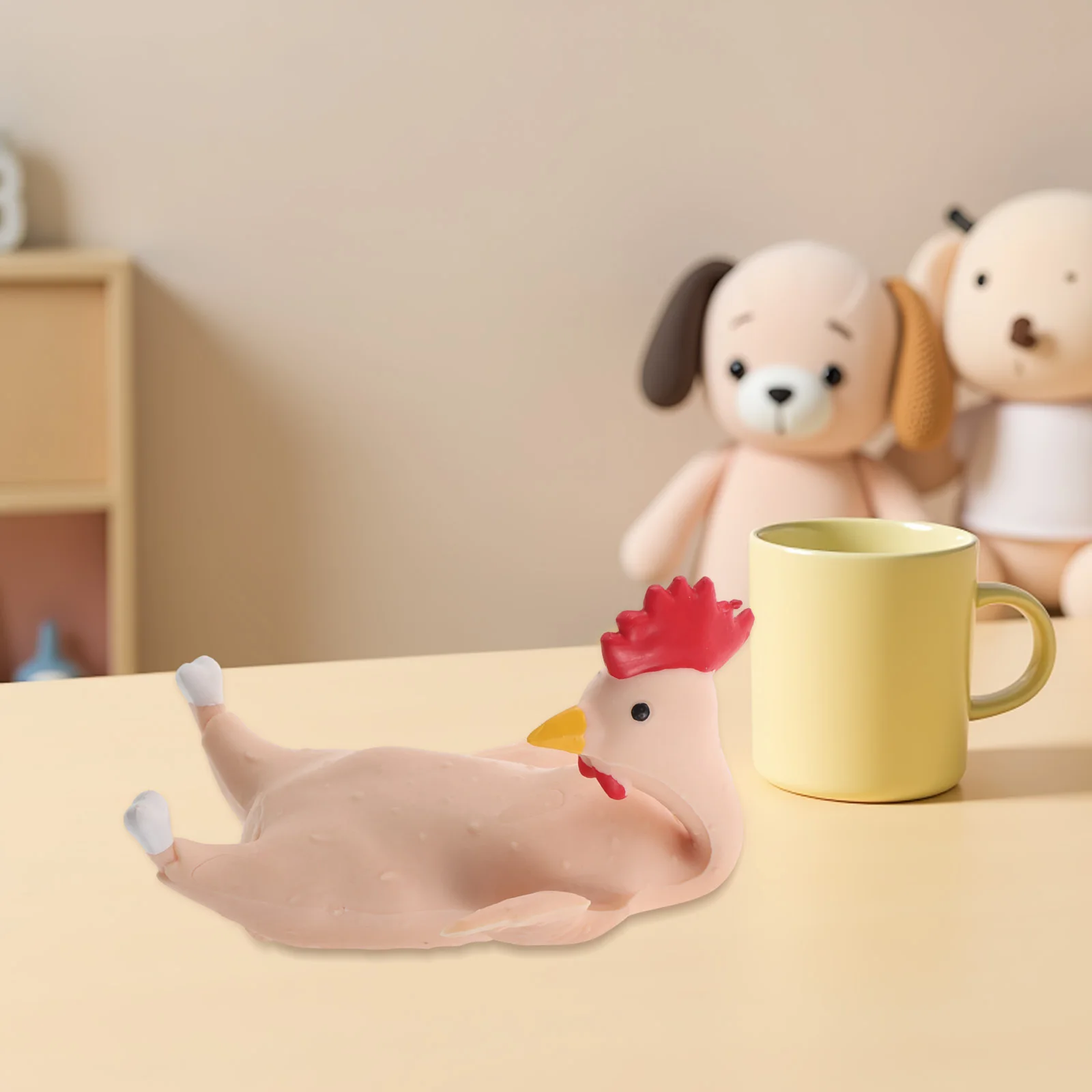 Jouet de poulet hurlant Gag Squishy décompression presser doux cireux Anti-Stress fabricant de bruit sable Fidget grinçant amusant