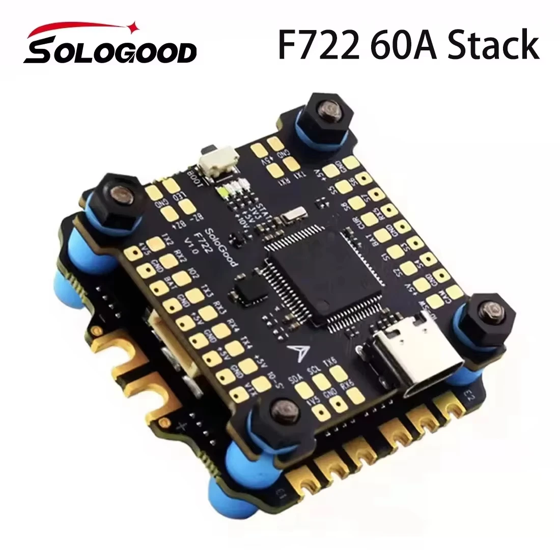 SoloGood F722 60A / 6S F722 80A / 8S F722 80A / F405 55A / F405 60A / 6S F405 80A スタック フライトコントローラーとESC（電子速度制御装置） RCドローン用
