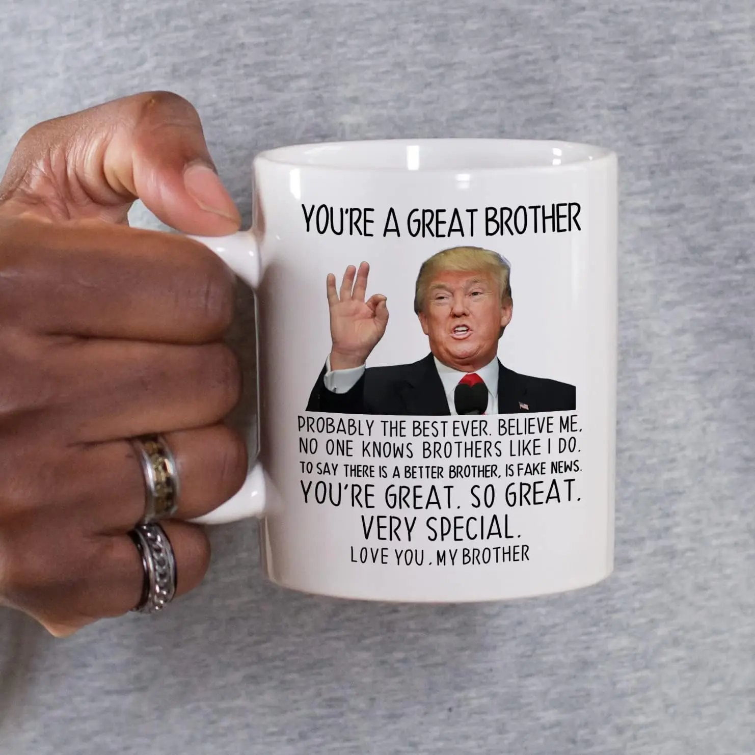 Aurahouse You're A Great Brother Mug, Great Brother Coffee Mug, Birthday Gag Gifts for Brother, Christmas Father's Day Gifts cup