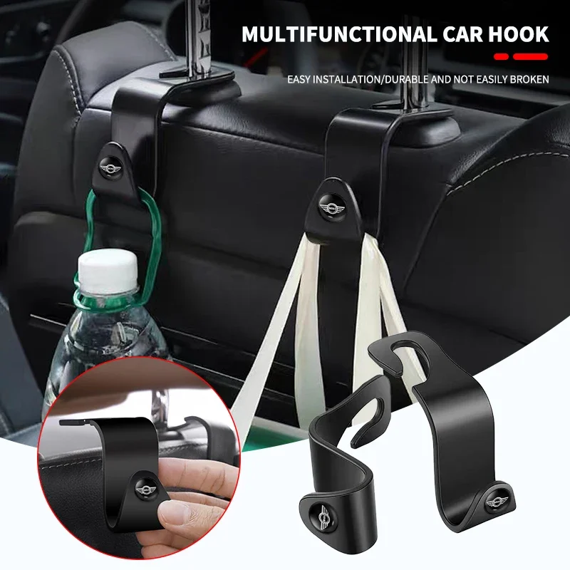 New Car Styling Car Seat Back Creative Multi-function On-Board Hooks For Mini Cooper One JCW F54 F55 F56 F57 F60 R50 R52 R53 R55