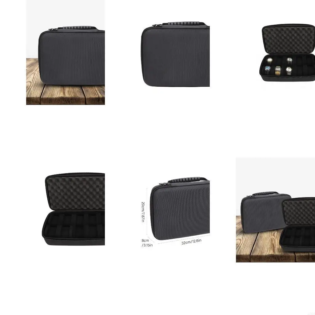 

Watch Display Case Case Shockproof 10 Slot Organizers Carrying Box For Jewelry