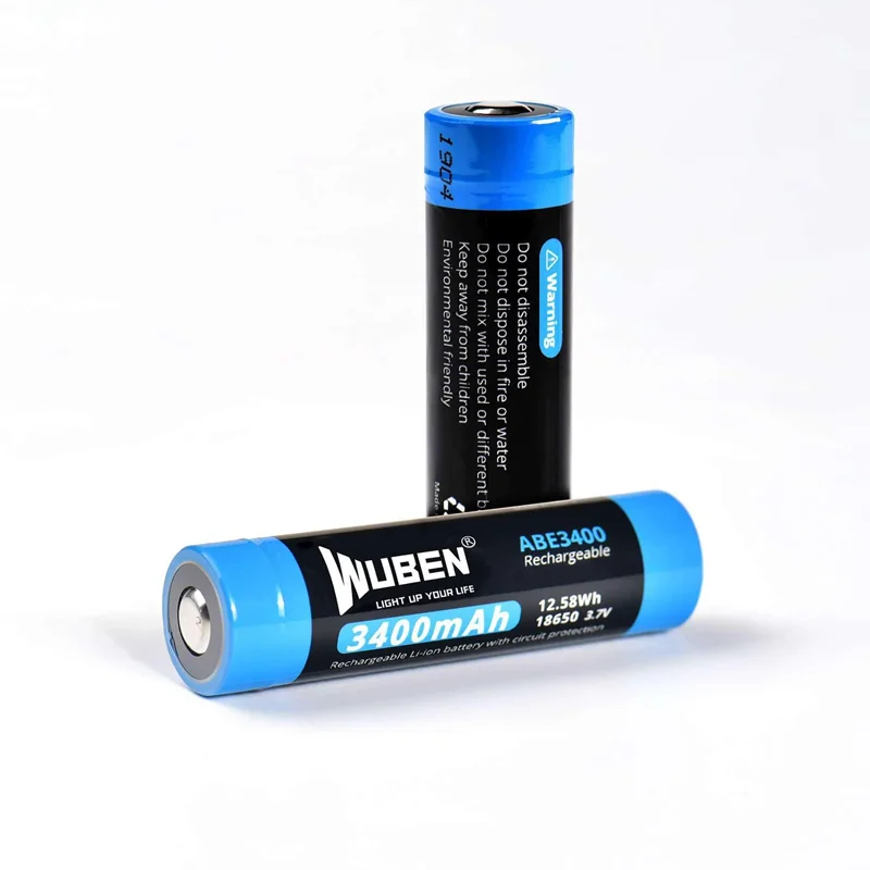 WUBEN ABE3400  3400mAh 18650 Battery 3.7V 6A