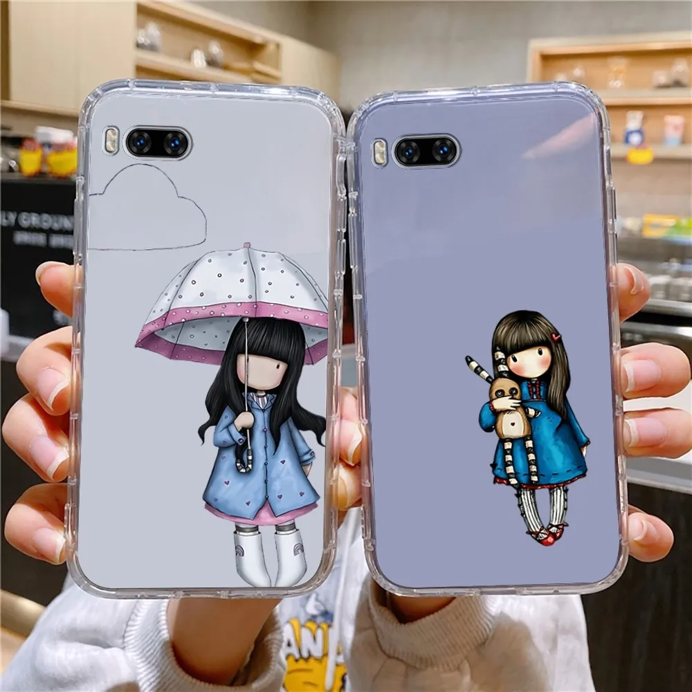 Lovely S-Santoro G-Gorjuss Phone Case For Huawei Mate P10 P20 P30 P40 P50 Smart Z Honor 50 60 70 Pro Lite Transparent Case