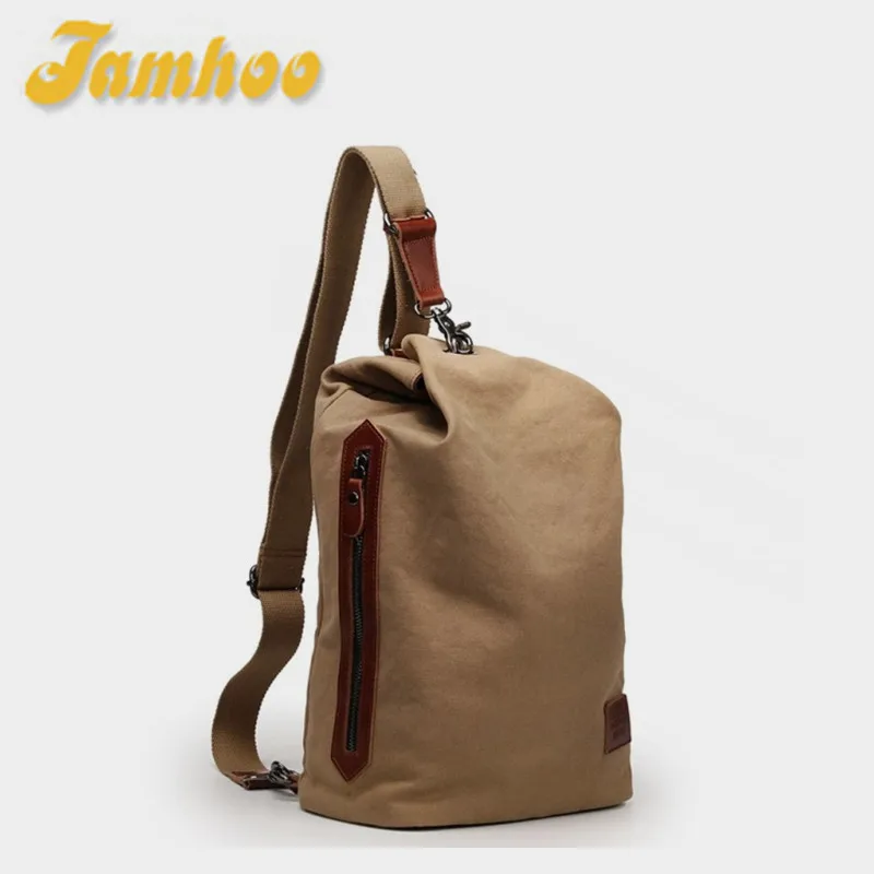 Borsa a tracolla da uomo Jamhoo zaino a tracolla in tela di alta qualità borsa a tracolla di grande capacità borse da viaggio per telefono Mochila