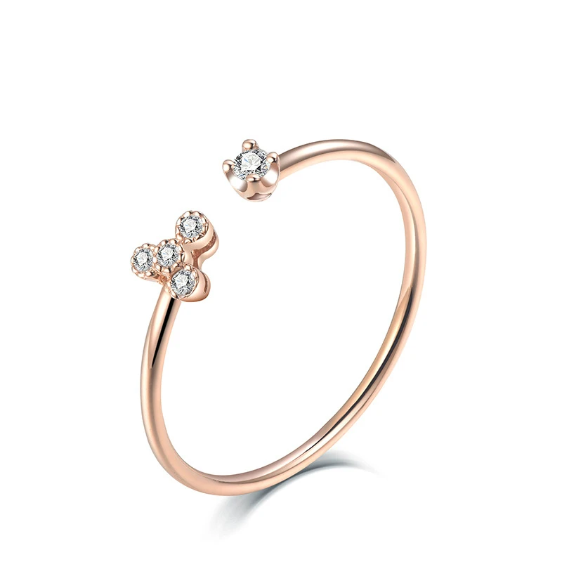 

New Factory Elegant Daily Wear Anniversary 925 Sterling Silver 18k Gold 14k Gold 9k Gold Ring for Girlfriend