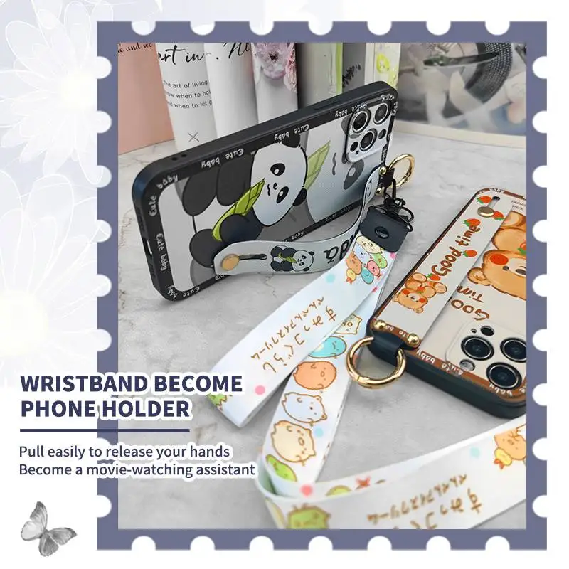 Cute Anti-dust Phone Case For Samsung Galaxy A56 5G/SM-A556B/DS Soft case Wristband protective Fashion Design Durable