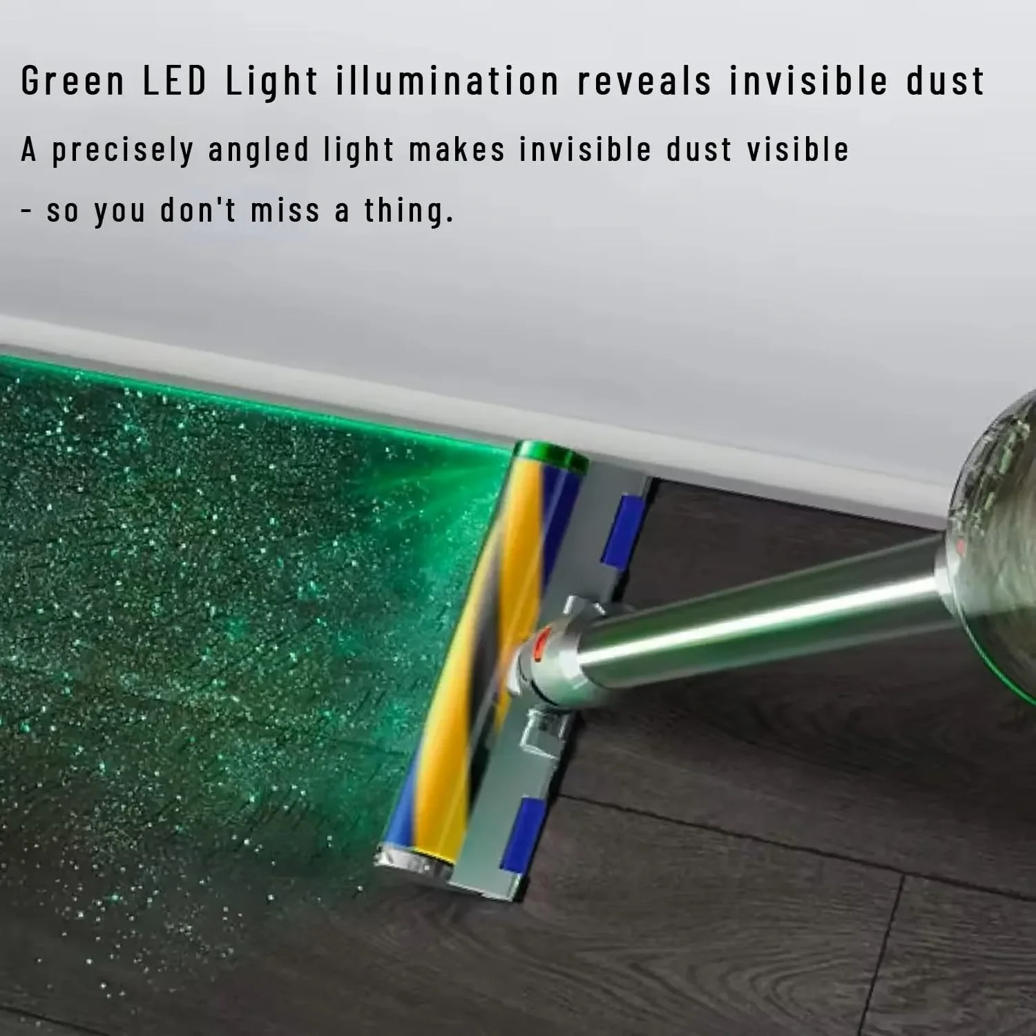 Soft Brush Head Replacement Part For DS V7 V8 V10 V11 V15 Cleaner Updated Dust Detect Vacuum Attachment with Optical Green Light
