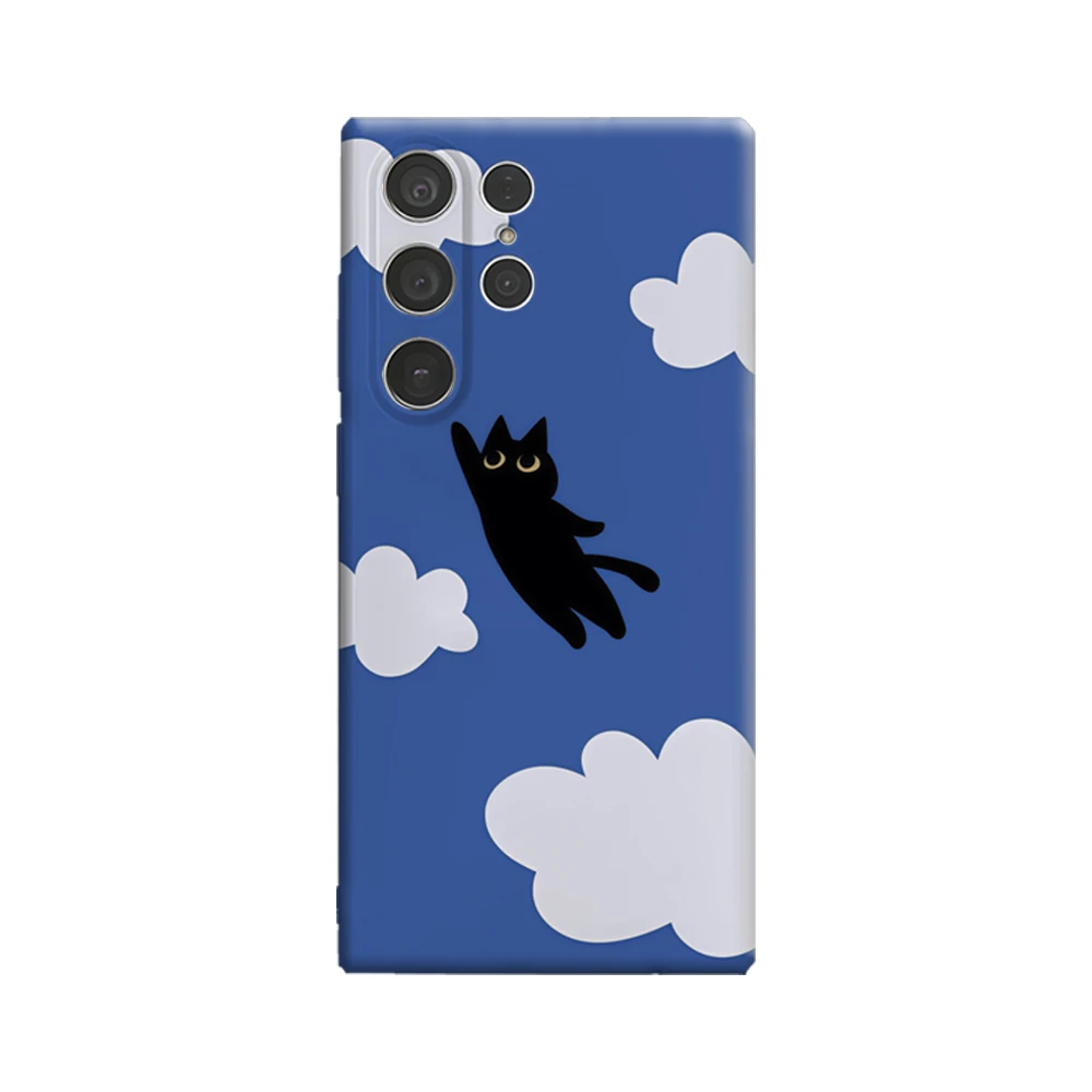 Custodia per telefono Sky Pounce per Samsung Galaxy S25 Ultra S24 S23 Ultra Plus Cover posteriore lucida a doppio strato