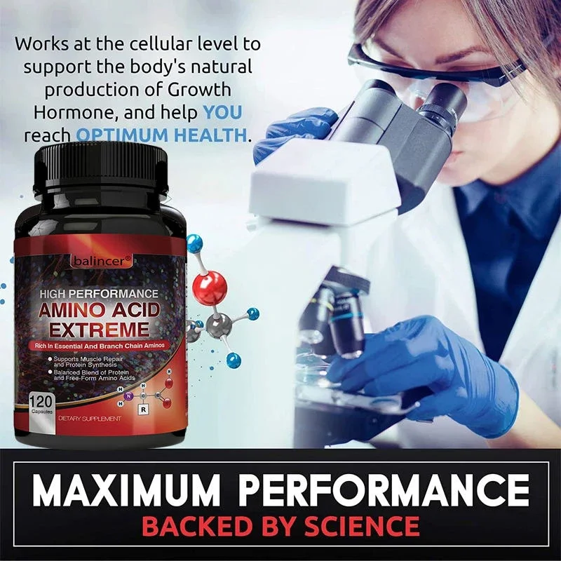 High Performance Amino Acids - Rich in Amino Acids and BCAAs - Muscle Replenishment, Repair and Growth, Workout Supplement