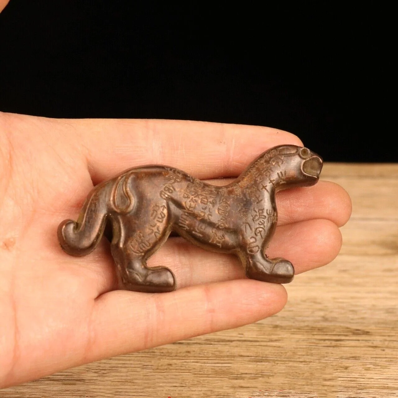Collection of A Pair of Ancient Chinese Bronze Tiger Talismans 2pcs