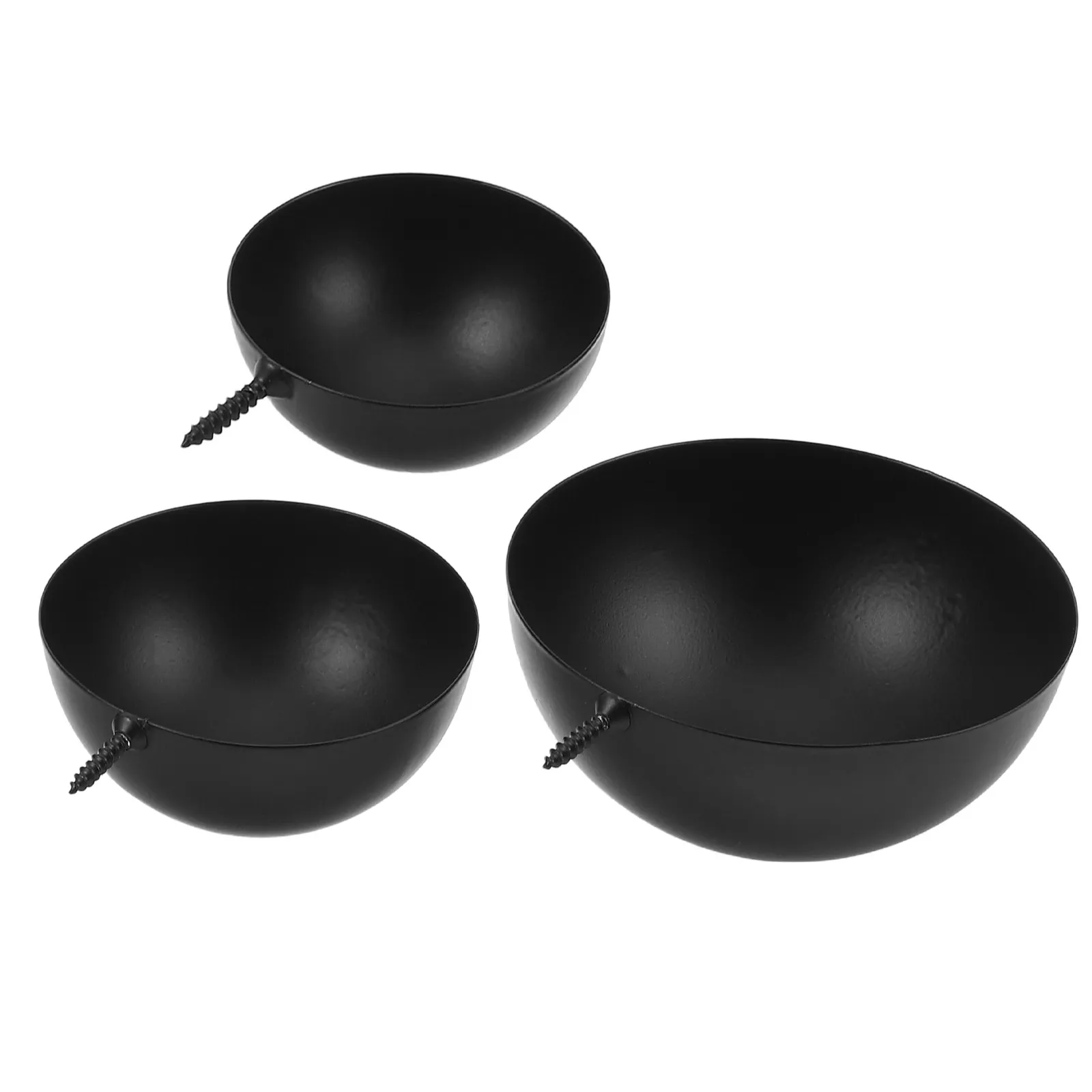 3Pcs Rain Collector Garden Stick Bee Watering Station Screw Mount Outdoor Bird Bath Bowl Butterfly Puddler Insect Waterer