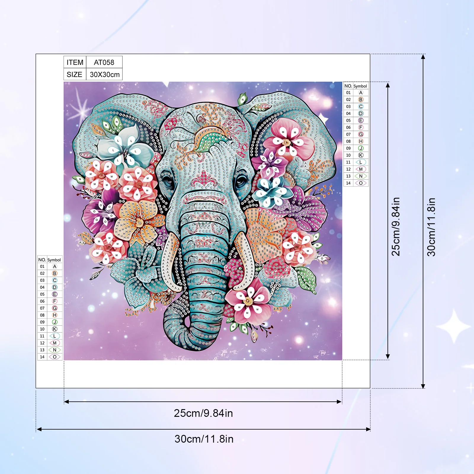 DIY Cute Elephant 5D Special Shape Diamond Art Kits for Beginners,Diamond Art Painting Kits for Home Wall Decoration Gift