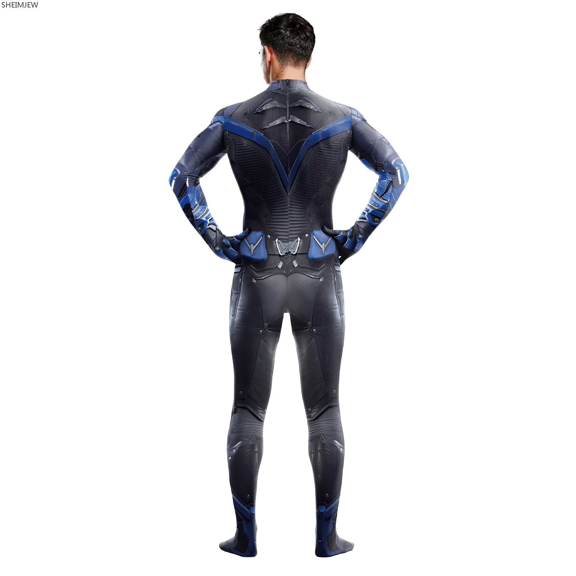 Knights Hero Nightwing Cosplay Robin Costume Halloween Carnival Party Zentai Suit Jumpsuit Batgirl Bodysuit Rave Outfits