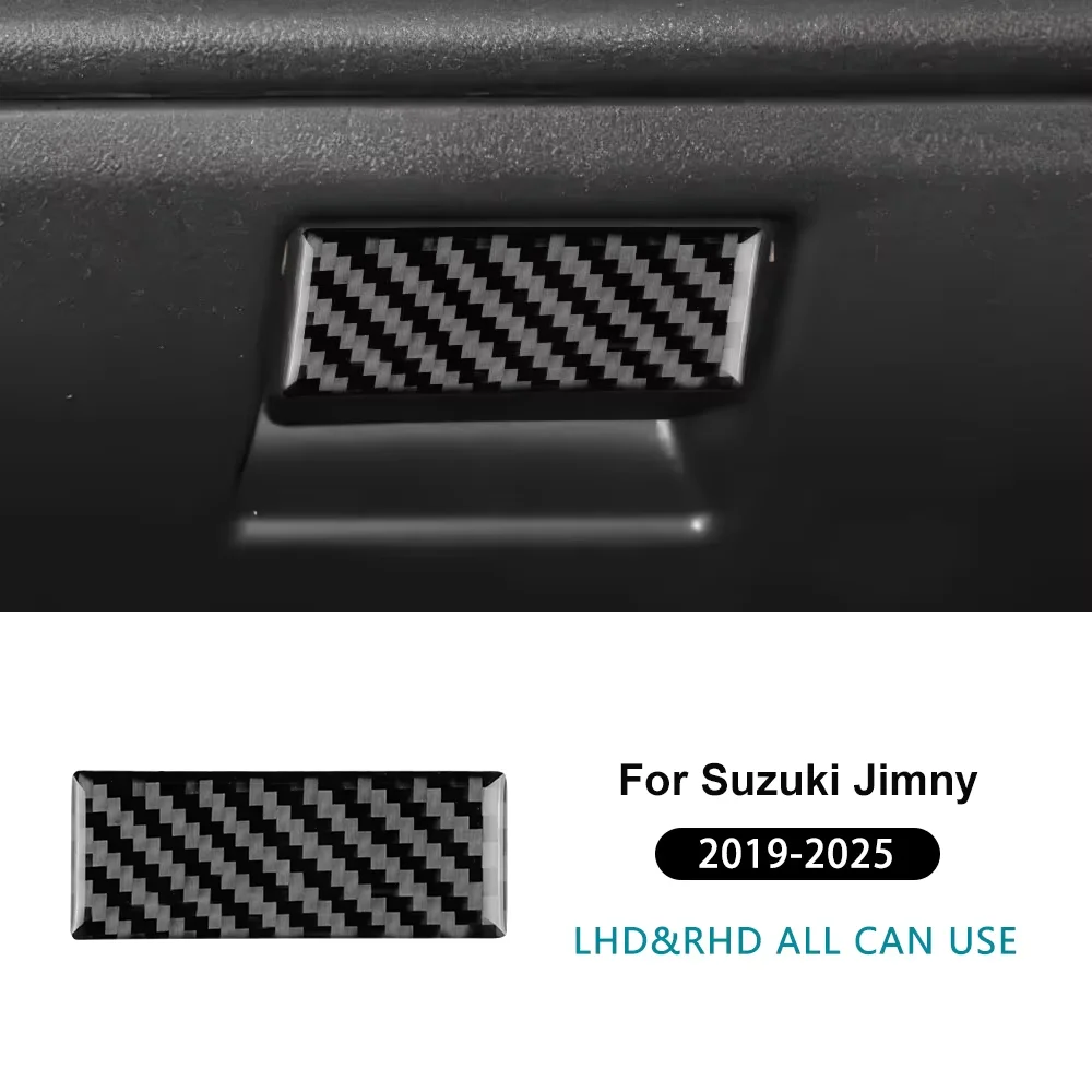 

Real Soft Carbon Fiber Sticker LHD RHD For Suzuki Jimny 2019 2020 2021 2022 2023 2024 2025 Car Co-pilot Tool Box Switch Panel