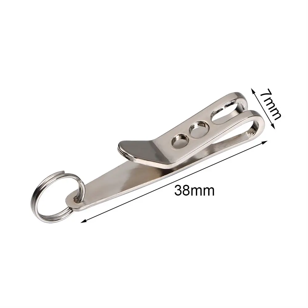 EDC Bag Suspension Clip with Key Ring Carabiner 301 Stainless Steel Outdoor Quicklink Tool Multi Tools Pocket Camping Key Ring