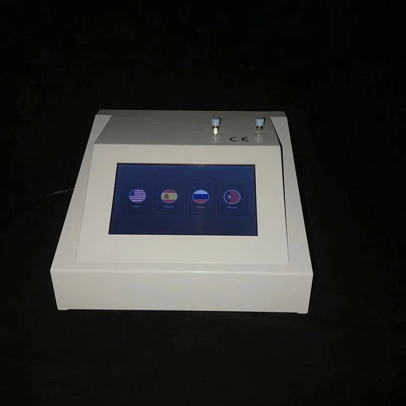 Built-in vacuum portable ozone generator for blood processing with LCD display