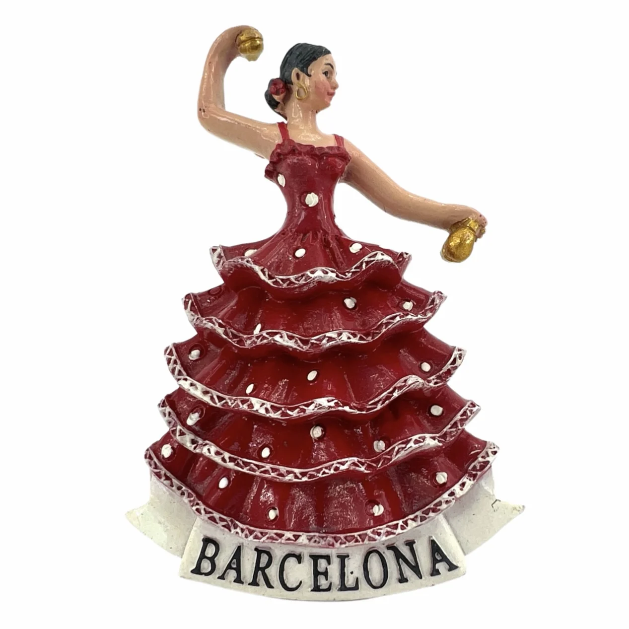 Barcelona Spain Fridge Magnets Flamenco Dancer Travel 3D Memorial Magnetic Refrigerator Stickers Gift Room Decoration