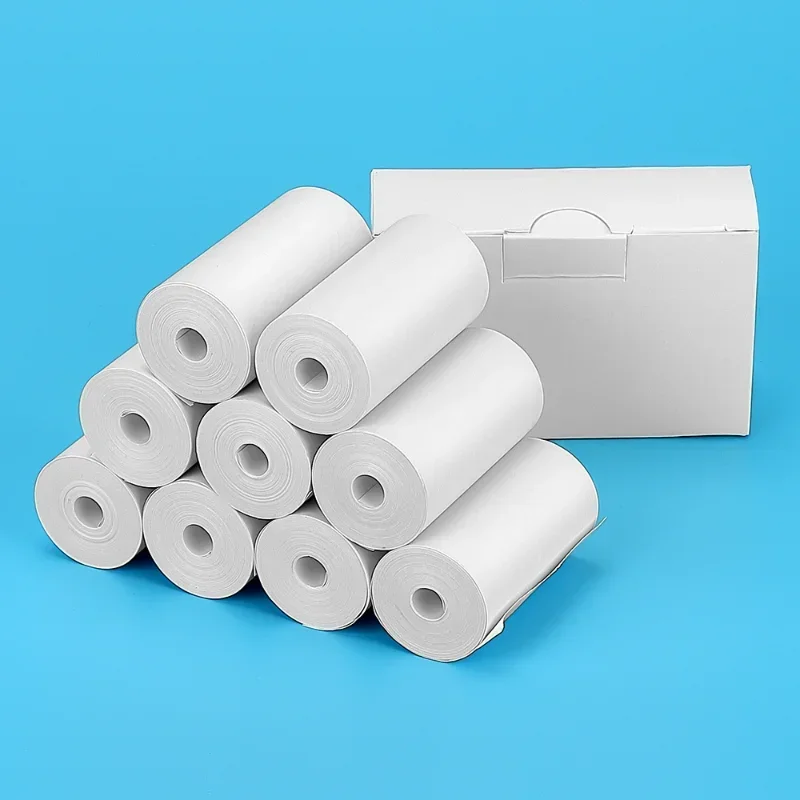 Papel de impressão térmica para câmera infantil, 3.6 metros por rolo 57*27mm, à prova d'água e à prova de óleo, caneta aquarela colorida, adesivos fofos