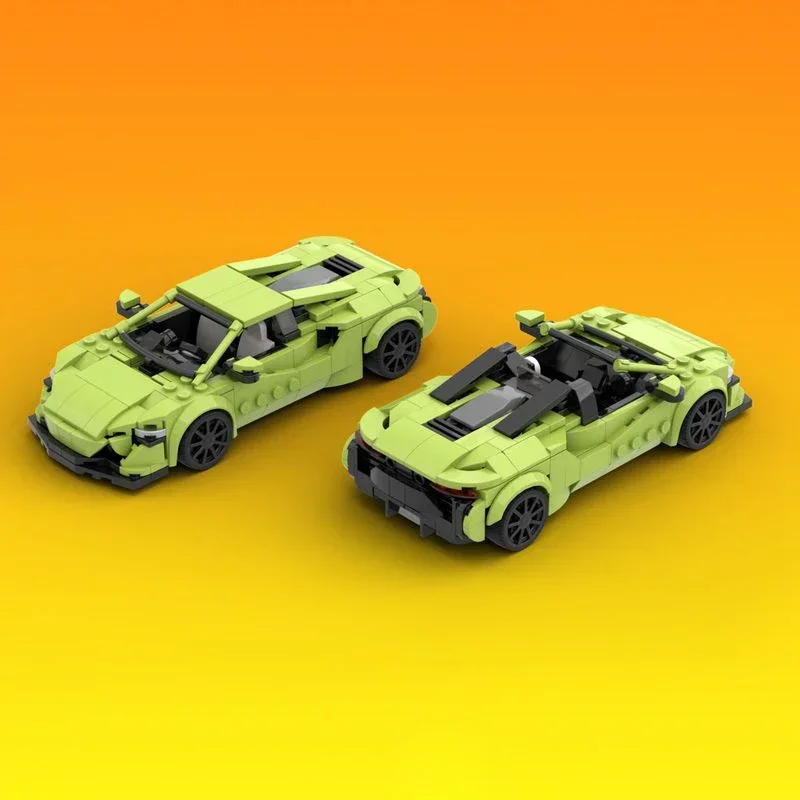 Champion Speed Cars Moc Bausteine Zwei Formen Stadt Autos Modell Technologie Modulare Geschenk Spielzeug DIY Sets Montage Urlaub Geschenke