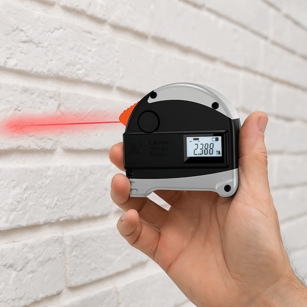 

5-Meter Range Laser Steel Electronic Ruler 40-Meter Distance Waterproof Design Infrared High-Precision Measurement