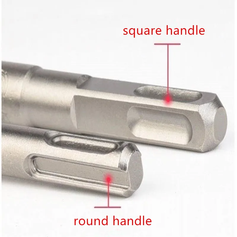 Tungsten Steel Alloy Material Hard Impact Lengthened Cross Hammer Drill Bit Concrete Through The Wall Double Groove  Excretion