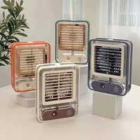 New air cooler mini fan USB charging spray cooling mini air conditioner portable humidification desktop fan