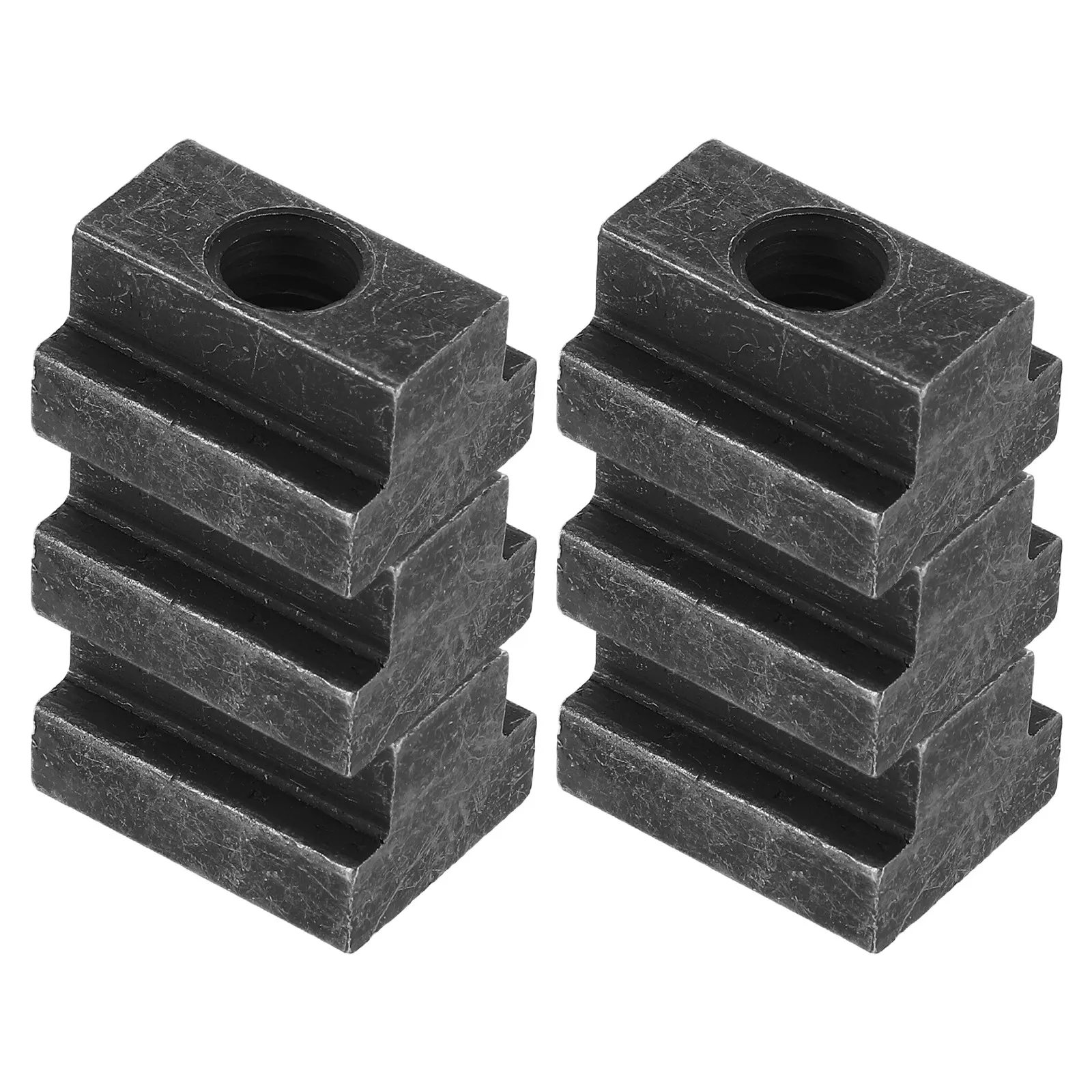 6Pcs T-Slot Nuts Precision Machined Durable Fit for Machine Tool Applications T-Slot Clamping Hardware Nut Bolt Assortment