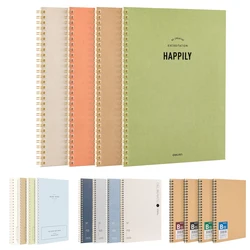 1Pc A5 Vintage Spiral Coil Notebook 60 Sheets Memo Journal Diary Notebook Spiral Design for Students Stationery Office Business