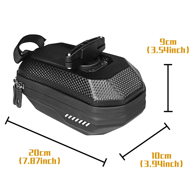 Bike Bag Rear Waterproof Bicycle Saddle Bag Hard Shell Cycling Accessories Bag Can Be Hung Tail Lights