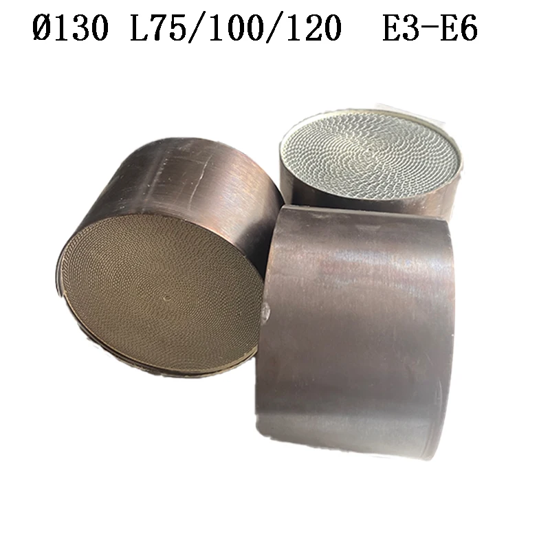 Metallic Catalystic Converter for Car Exhaust System High Efficiency Emission Control Diameter 130mm Gas Vehicle Accessory