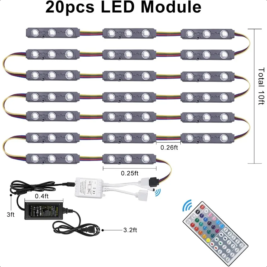أضواء نافذة LED أضواء واجهة المتجر مقاوم للماء Busin ضوء الزخرفية للإعلان LED وحدة علامات Busin مخزن ضوء 12 فولت 50