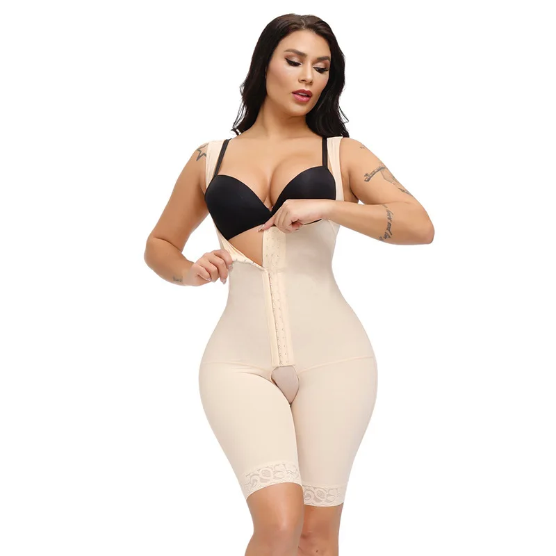 

Belly body corset lace chest support tights breasted hip lift slimming one-piece shapewear women